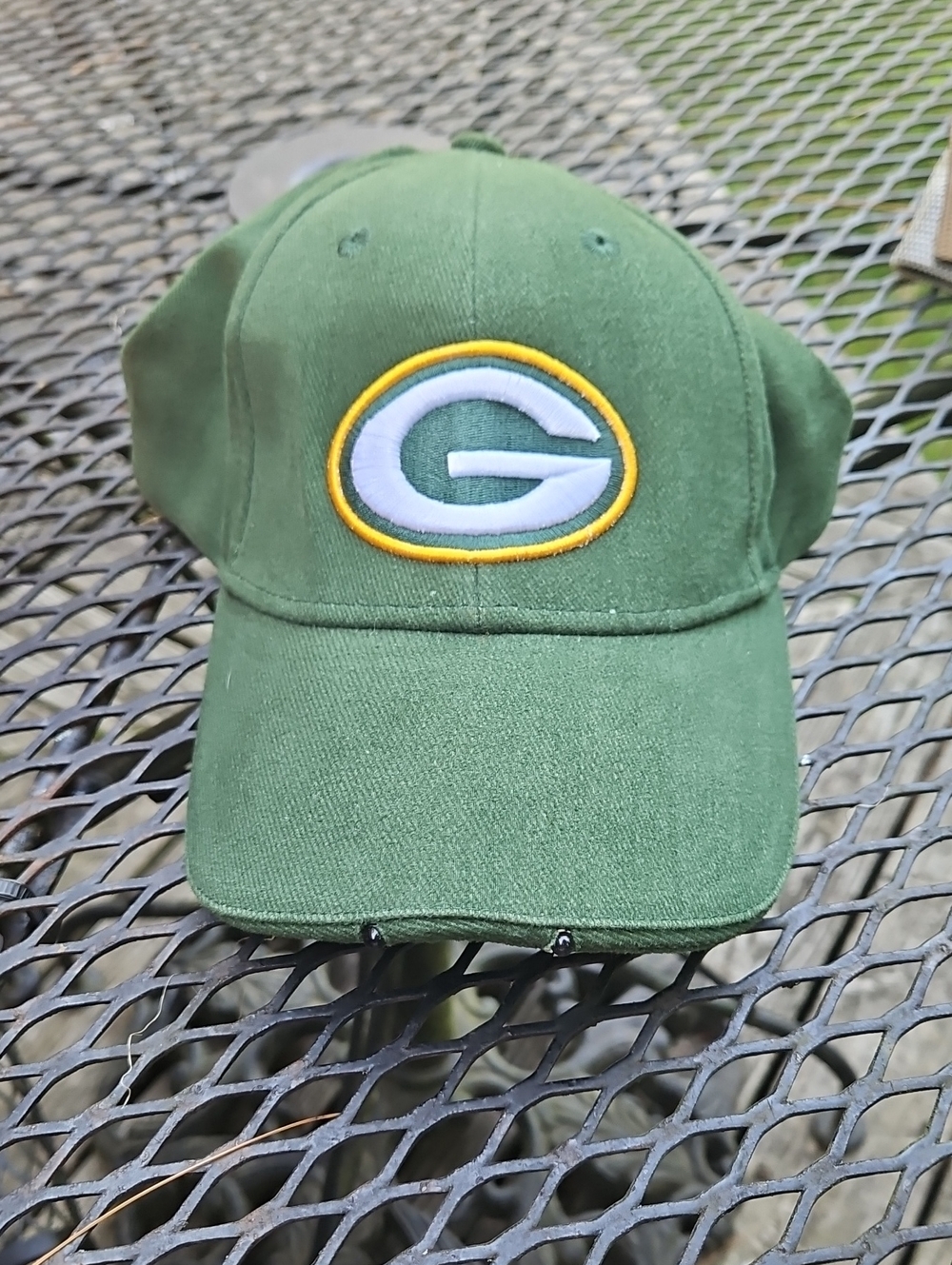 Green Football Logo Baseball Cap